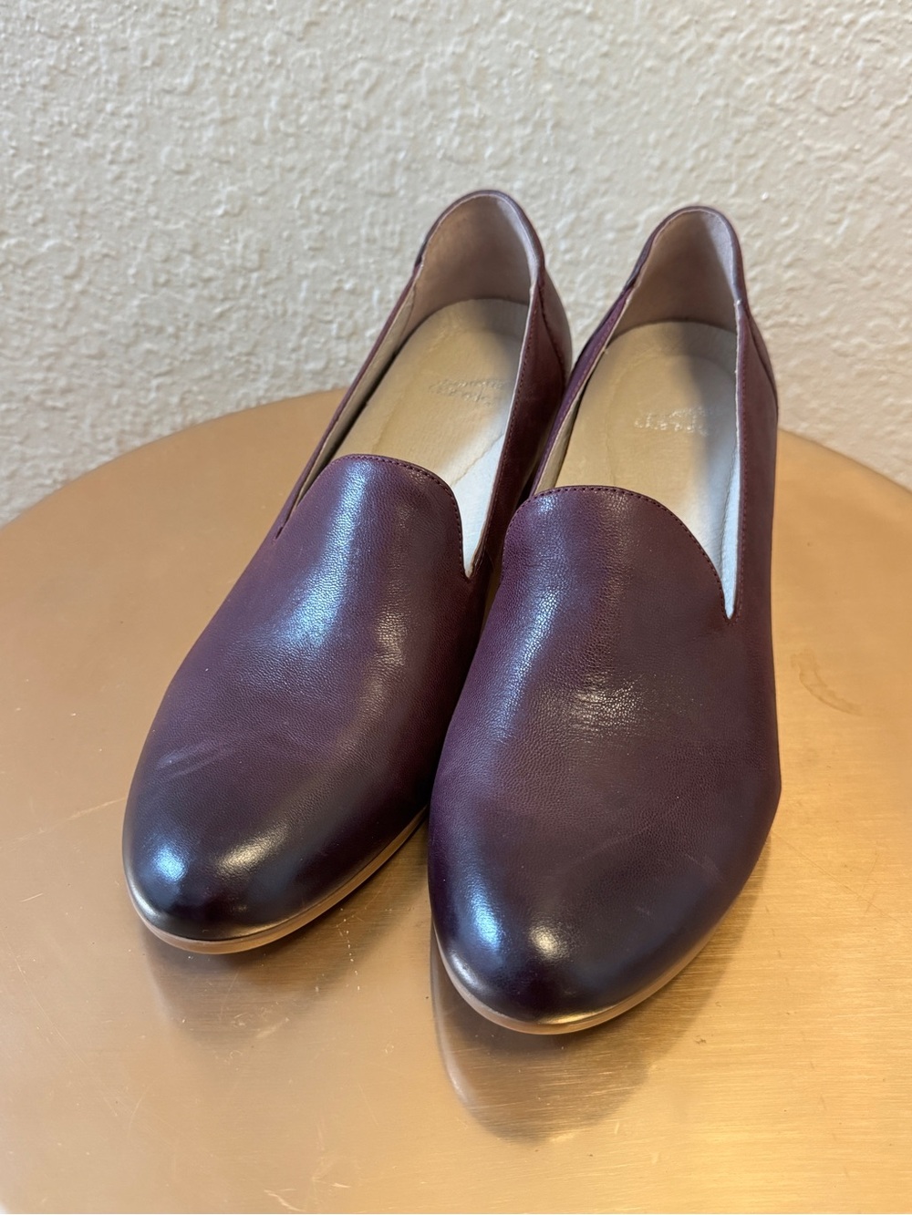 Dansko Women's Burgundy Leather Slip-On Loafers